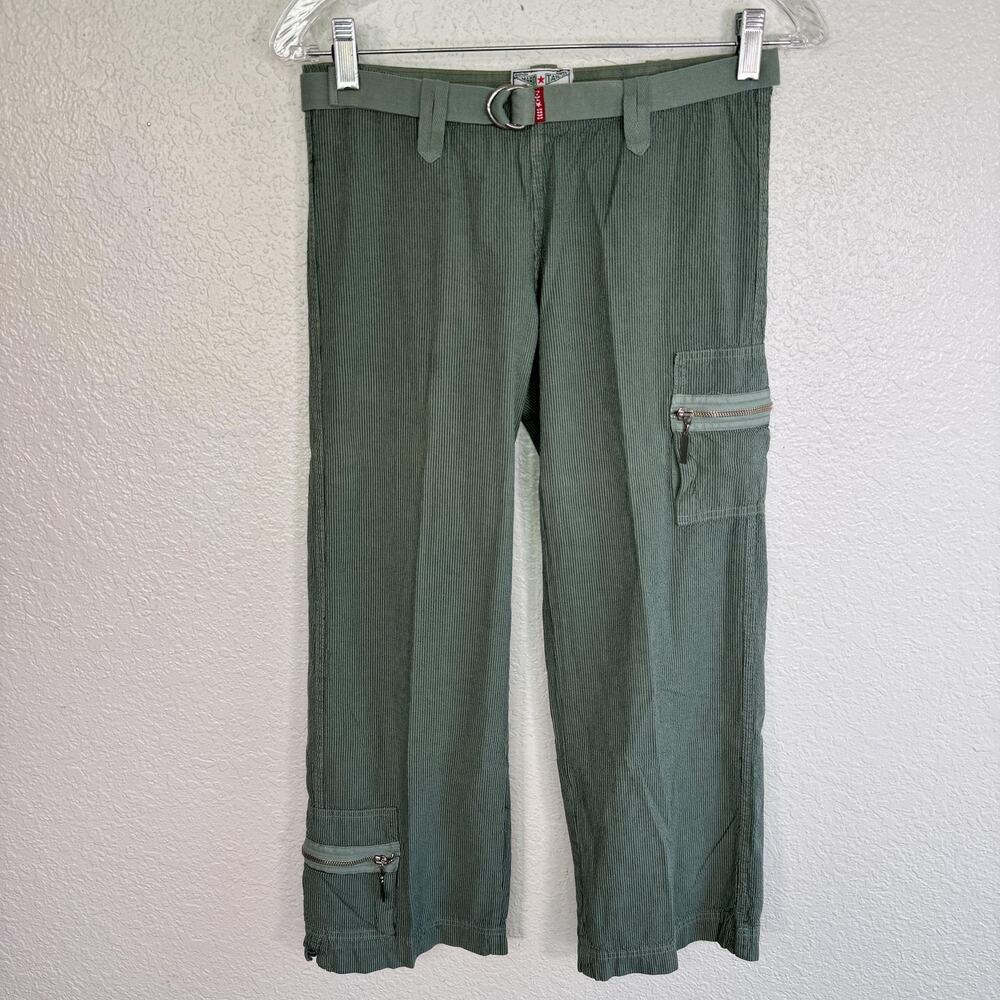 Hard Tail Forever Y2K Pants Womens Medium Cargo Belted Utility Vintage